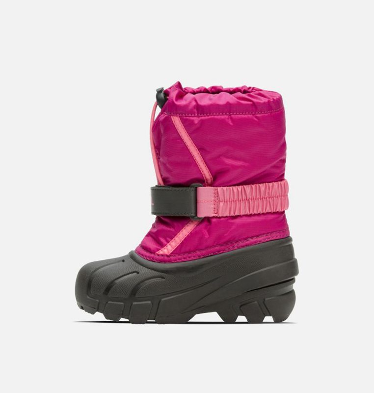 Kids Snow Boots Pink/Black - Sorel Childrens Flurry™ - 745-VMNCZY